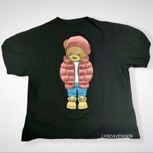 Hard Ten Clothing Co. Graffiti Bear Graphic Black T-Shirt Size XXL!